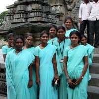 School visit to Hoysaleshwara Temple, Belur, Karnataka.