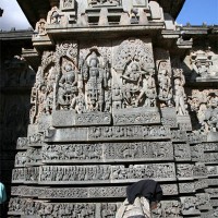 At the Hoysaleshwara Temple, Belur, Karnataka